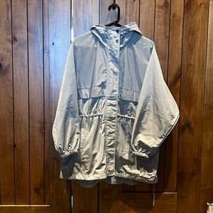 Athleta Women’s Anorak Raincoat Jacket Like New Size XXS/XS Gray